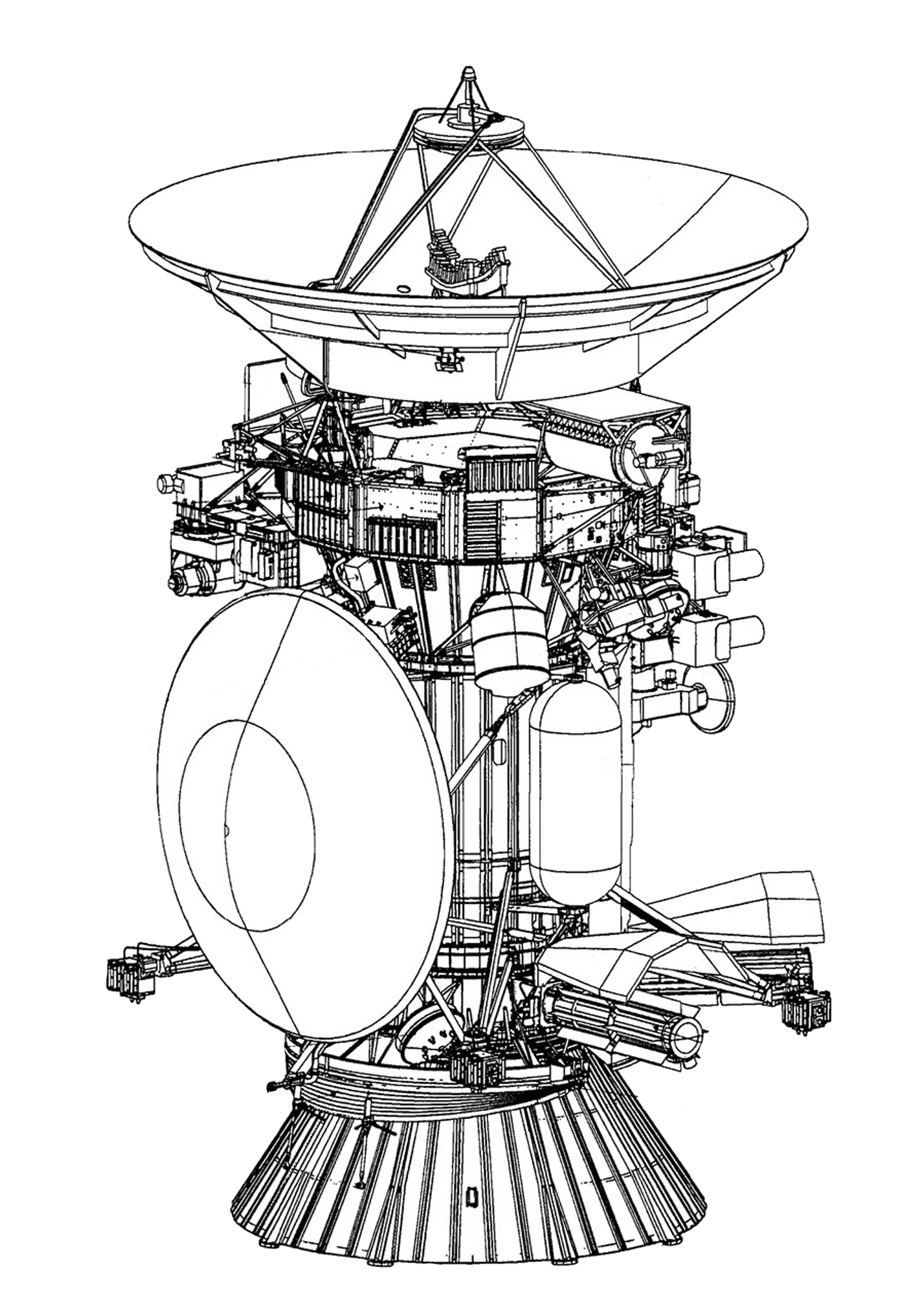 Cassini spacecraft illustration