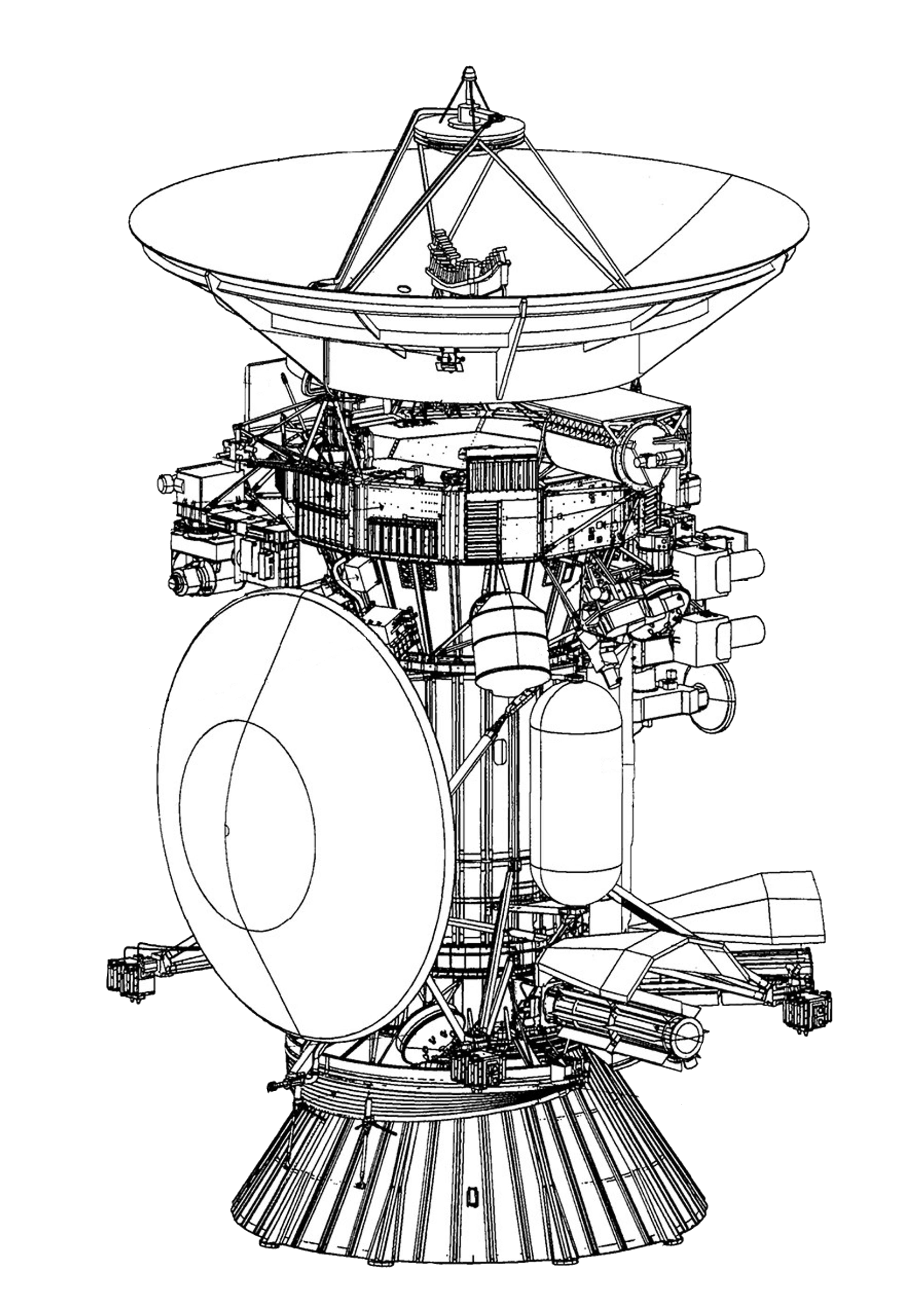 Cassini spacecraft illustration